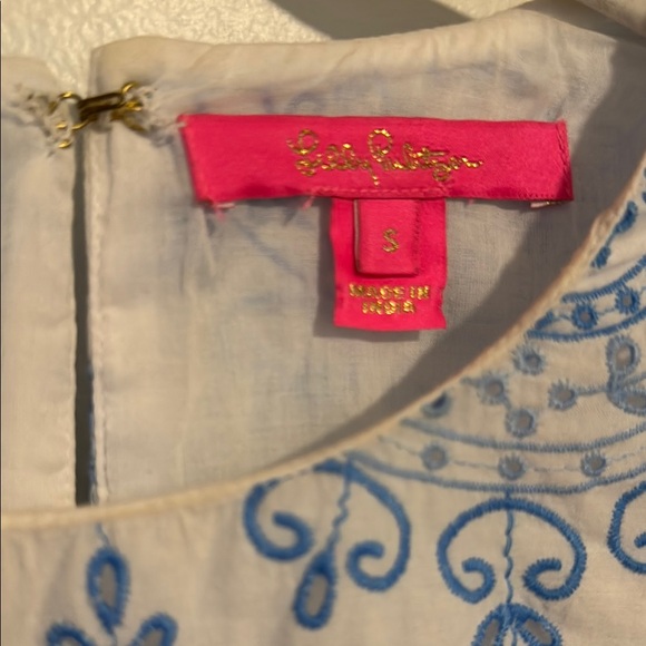 Lilly Pulitzer Emb eyelet top - Picture 3 of 4